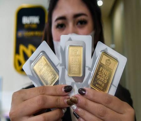 Ilustrasi harga emas 1 gram di Pekanbaru hari ini alami kenaikan (foto/int)